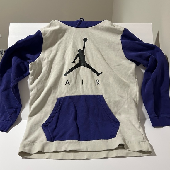 Air Jordan Logo Hoodie in Purple and Gray - Picture 2 of 6